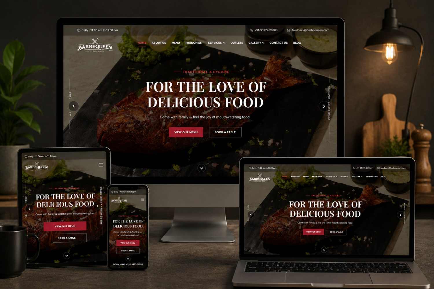 Barbequeen website preview