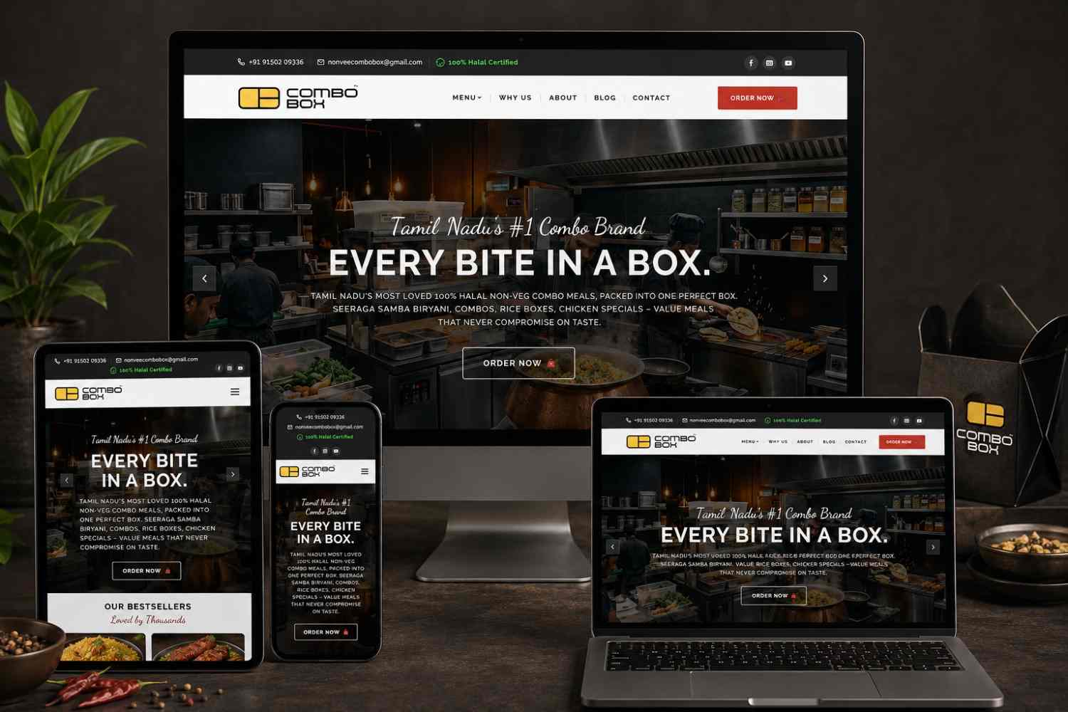 Combobox website preview