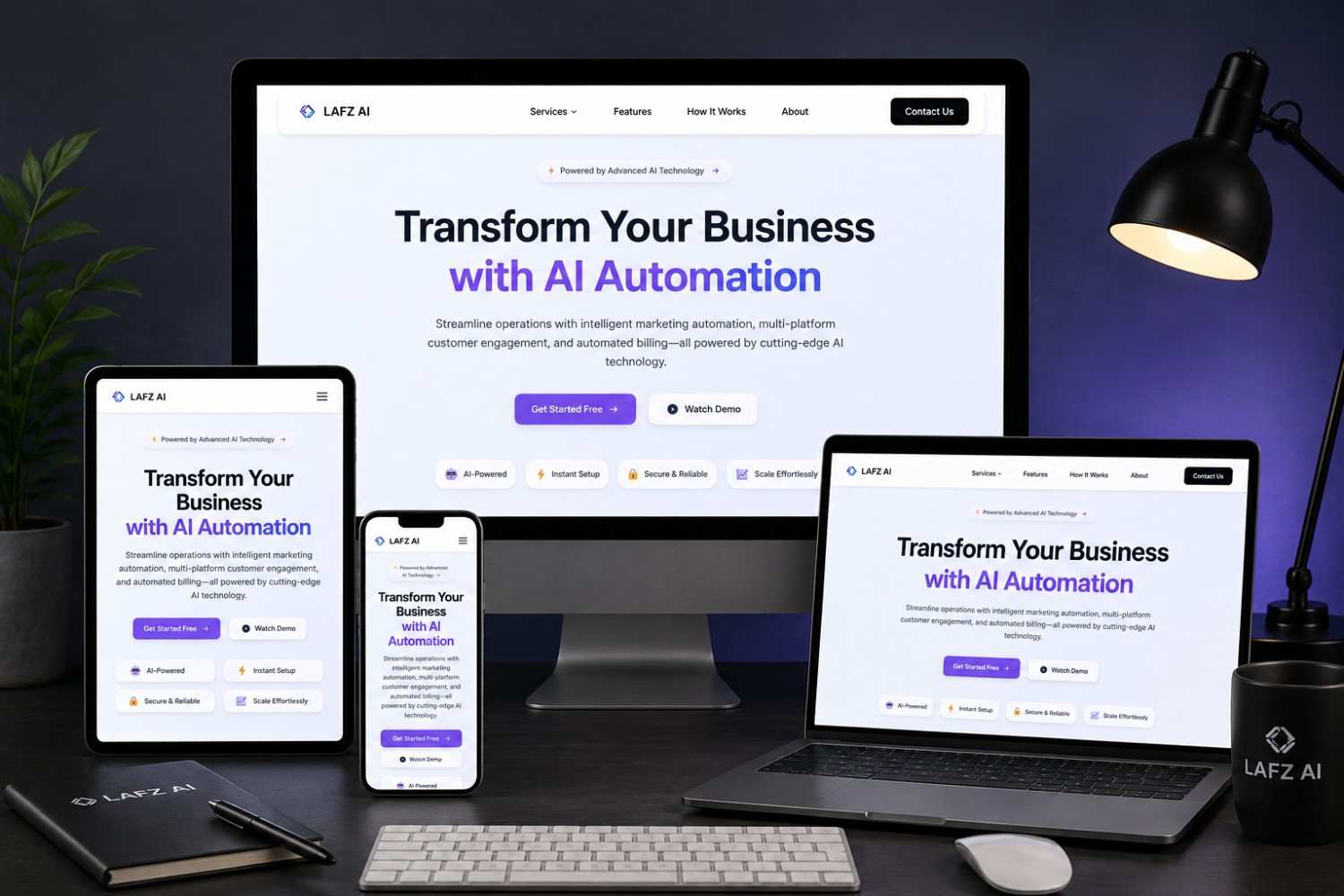 Lafzai website preview